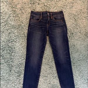 Darker blue wash jeans